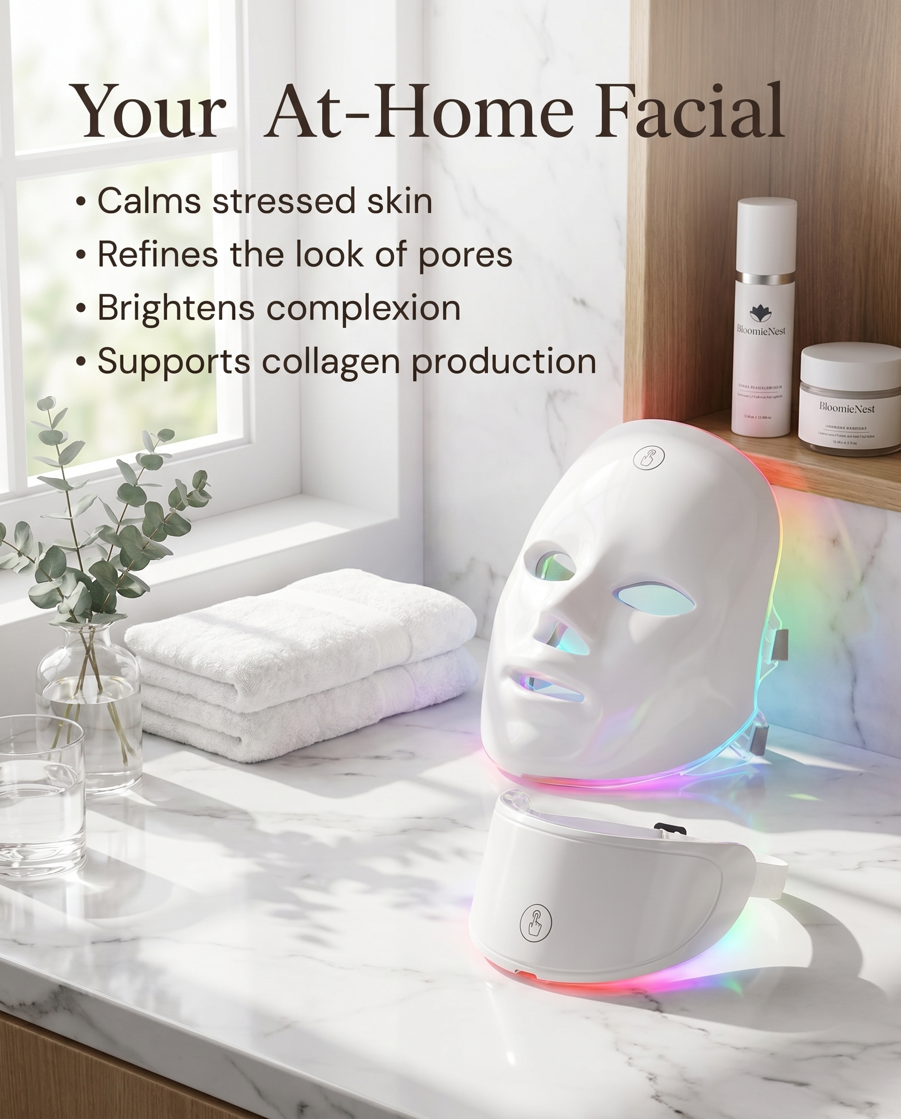 BloomieNest Éclat LED Therapy Mask